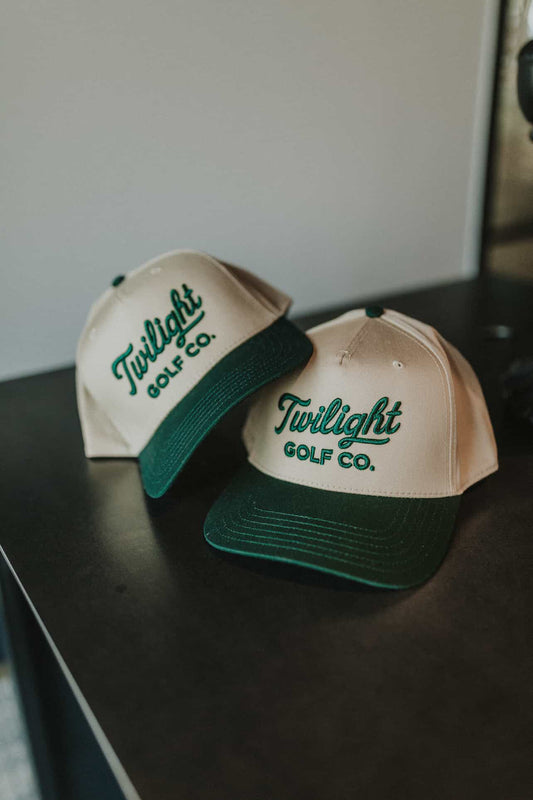 Twilight Golf Script Two Tone - Green/Cream