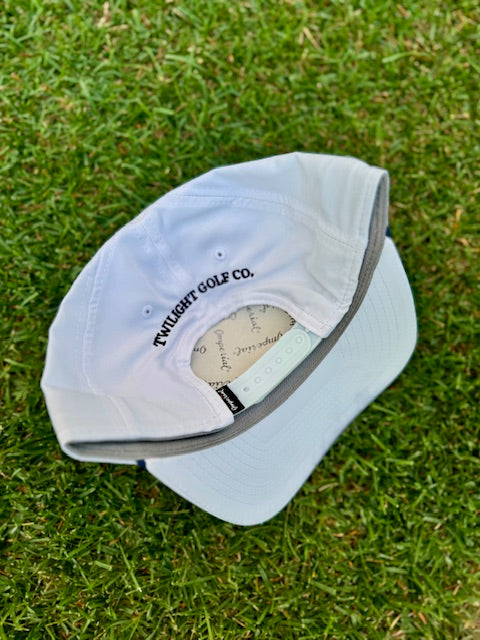The Orange & Blue State Line Hat - White