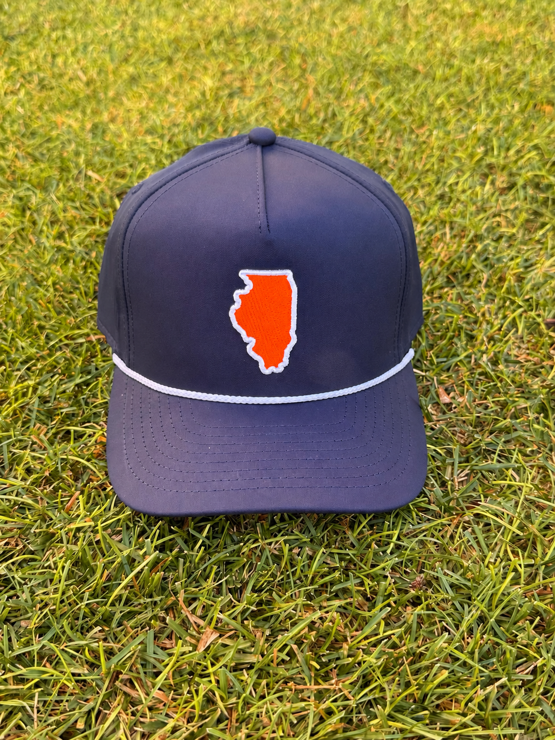 The Orange & Blue State Line Hat - Navy