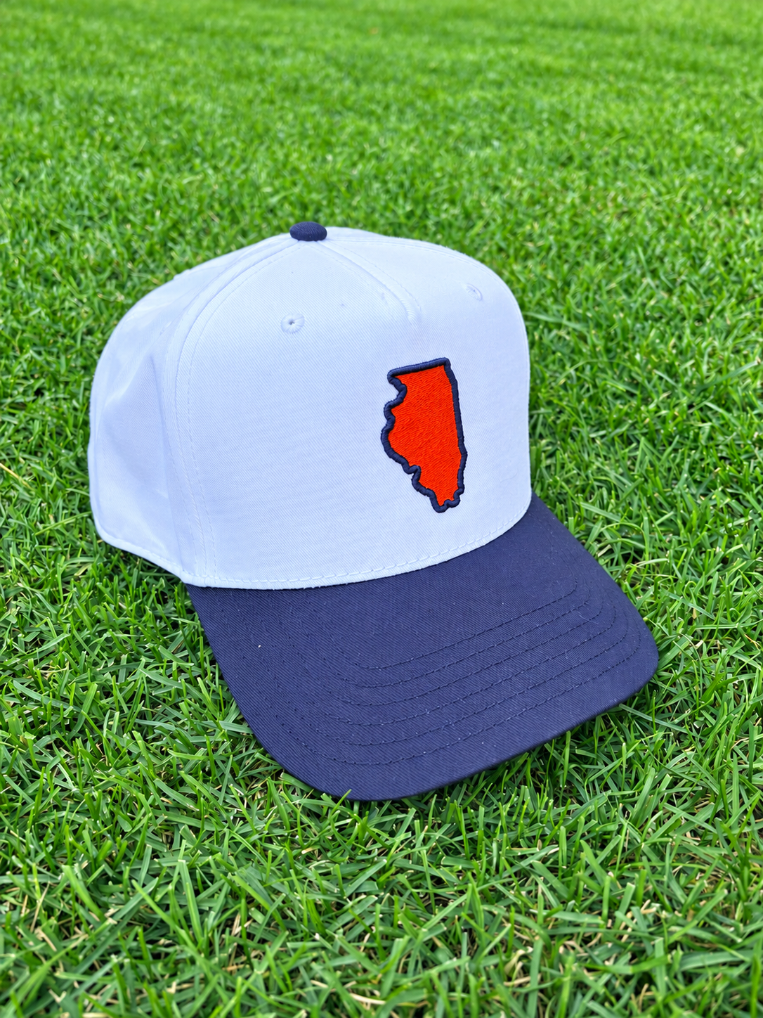 The Orange & Blue State Line Two Tone - Navy/White