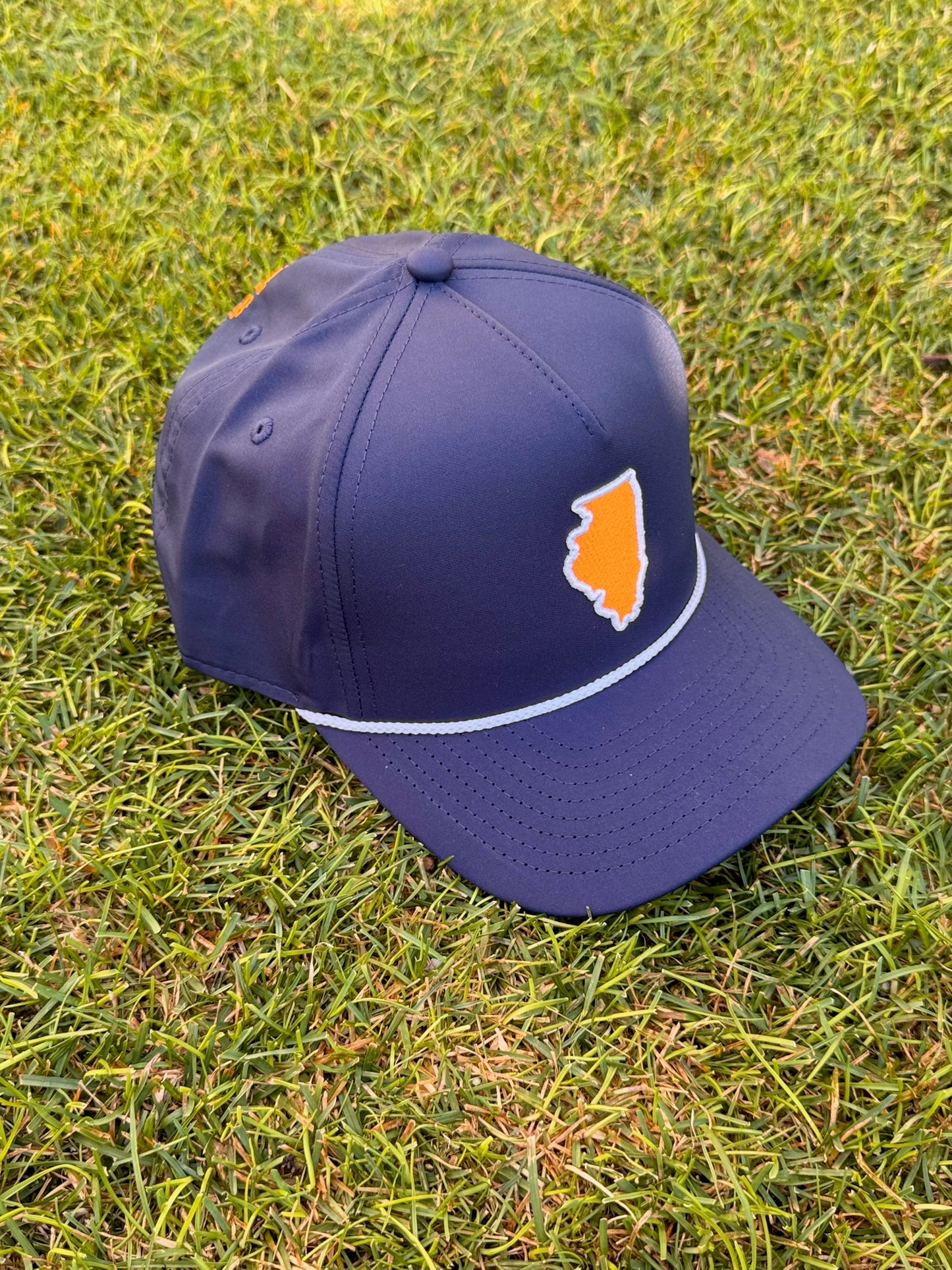 The Orange & Blue State Line Hat - Navy