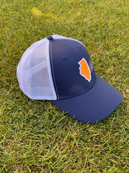The Orange & Blue State Line Hat - Navy/White
