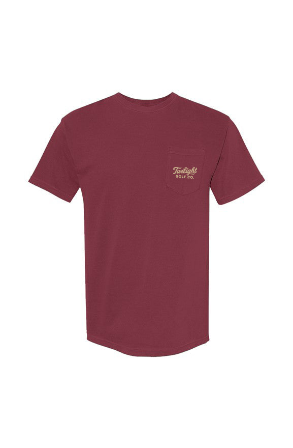 The Twilight Pocket Tee - Red