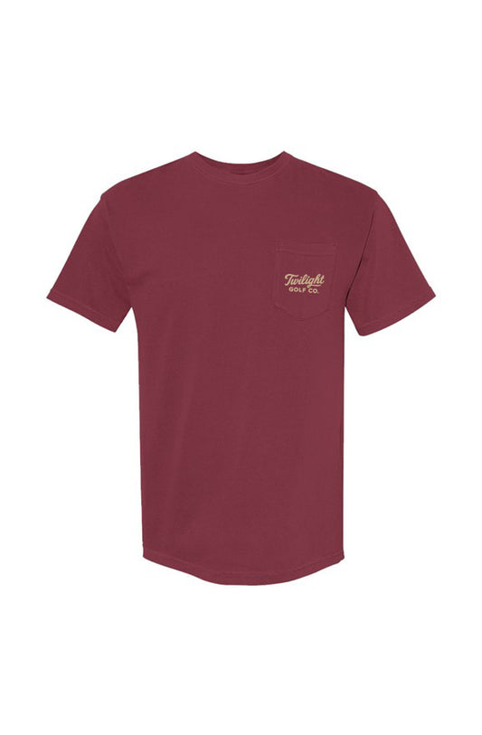 The Twilight Pocket Tee - Red