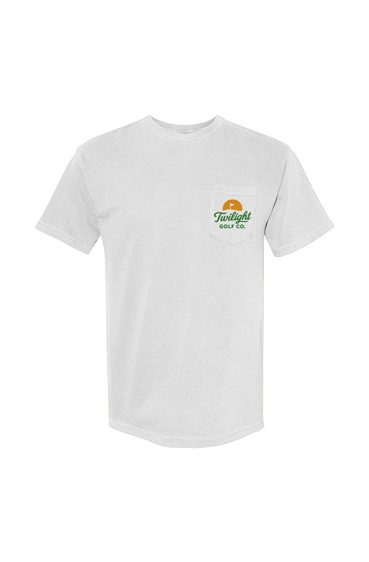 Twilight Golf Co Pocket Tee - White