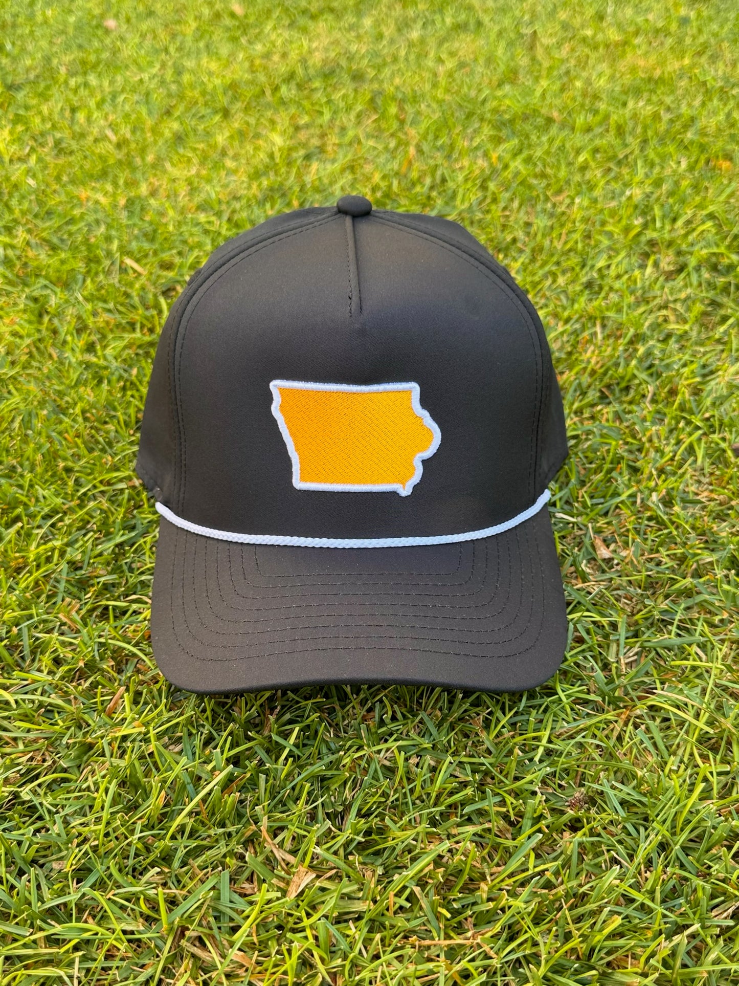 The Black & Gold State Line Hat - Black