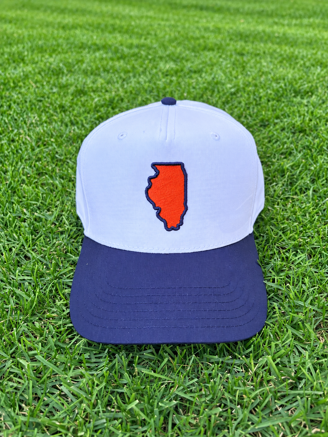 The Orange & Blue State Line Two Tone - Navy/White