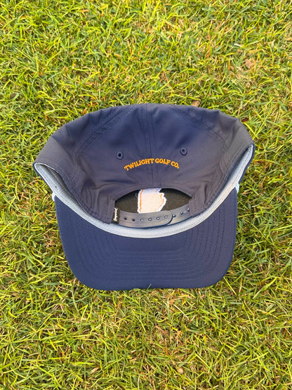 The Orange & Blue State Line Hat - Navy