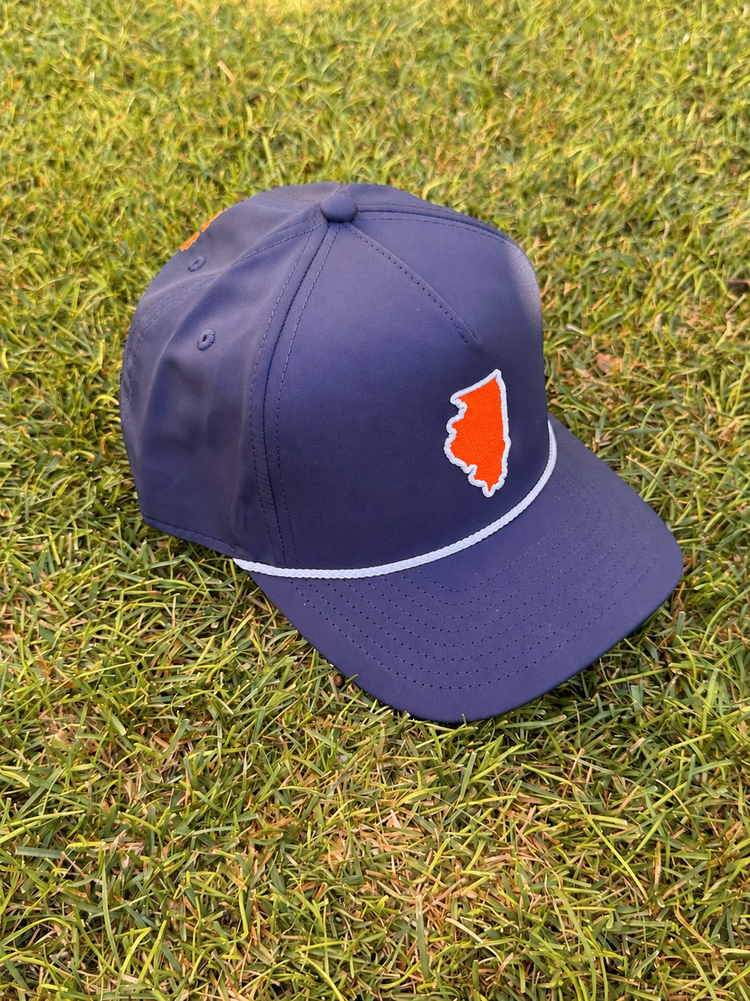 The Orange & Blue State Line Hat - Navy