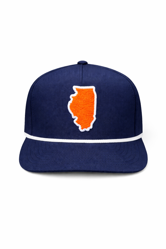 The Orange & Blue State Line Hat - Navy