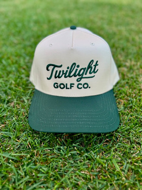 Twilight Golf Script Two Tone - Green/Cream