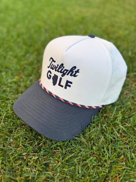 The Illinois Twilight - Navy/White