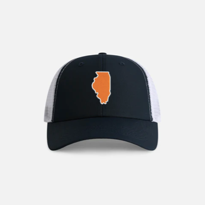 The Orange & Blue State Line Hat - Navy/White