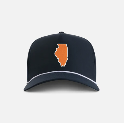 The Orange & Blue State Line Hat - Navy