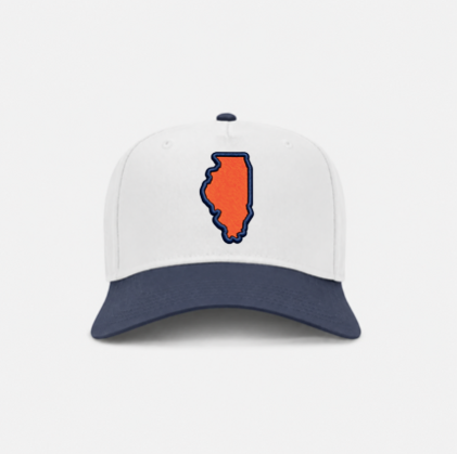 The Orange & Blue State Line Two Tone - Navy/White